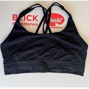 Black longline lululemon sports bra